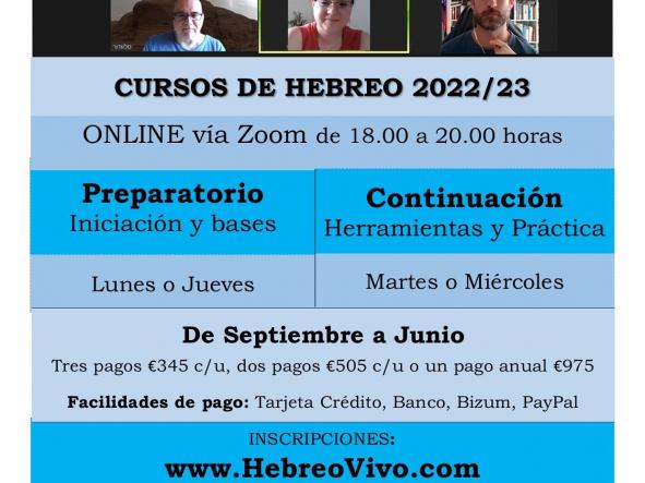 Cursos de Hebreo en Madrid (de septiembre a junio) [2]