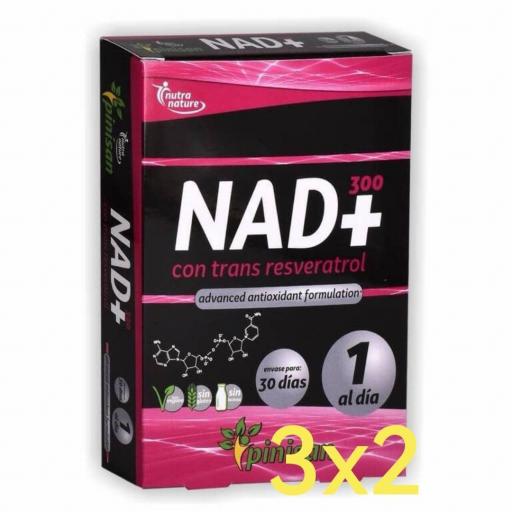 OFERTA Pack de 3x2 unidades Nad+ 30 Caps. Pinisan