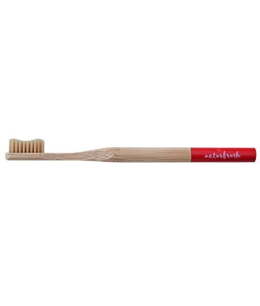 Cepillo de dientes adulto Rojo bambú