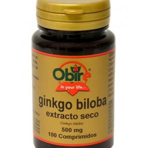 GINKGO BILOBA 500 MG. (EXT. SECO) 100 COMPRIMIDOS