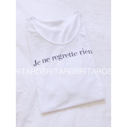 Camiseta " Je ne regrette rien" (Ref. 1848) [1]
