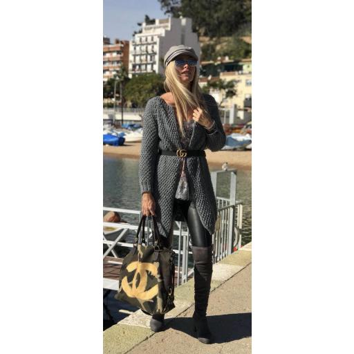 Chaqueta Larga Punto Grueso (Ref. 1082-B) [3]