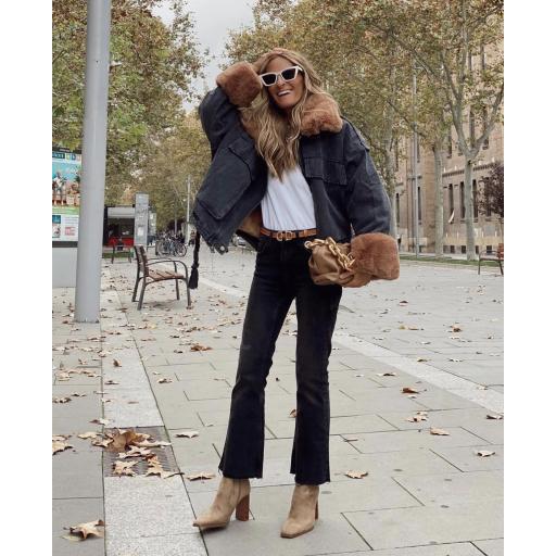 Abrigo Oversize Black Denim (Ref.4290) [1]