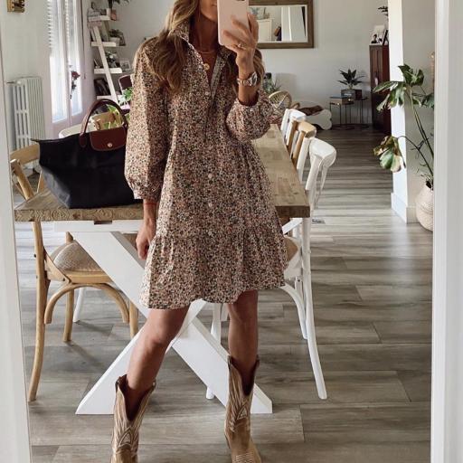 Vestido Autumn Flowers (Ref.4256)