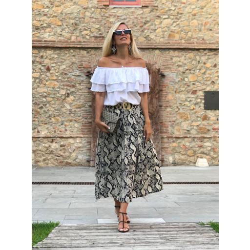 Falda Midi Animal Print (Ref.1594)