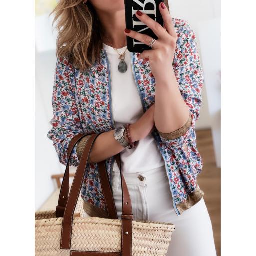 Bomber Flowers in Blue (Ref.5436) [2]