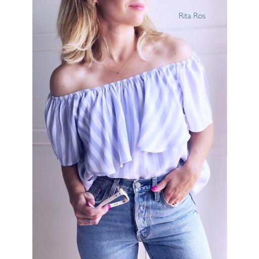 Blusa Rayas Hombros descubiertos (Ref. 1460) [3]