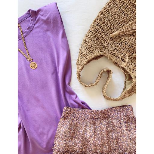  Falda Violet & Camel (Ref.3349) [1]