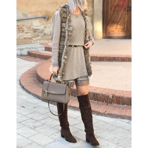 Chaleco Largo Pelo Natural (Ref. 1110) [3]