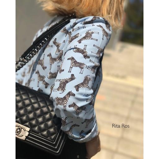 Blusa Azul Cielo Zebras (Ref. 1079-B) [1]