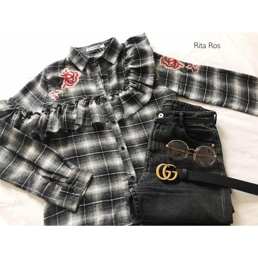 Camisa Cuadros Bordada (Ref. 1068)