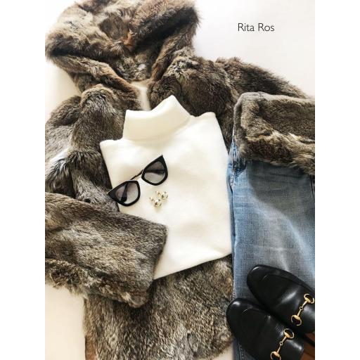 Chaquetón con Capucha Pelo Natural (Ref. 1043) [2]