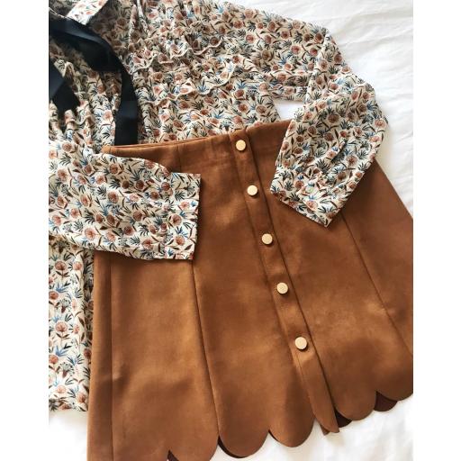 Falda Antelina Camel (Ref. 1073-B)