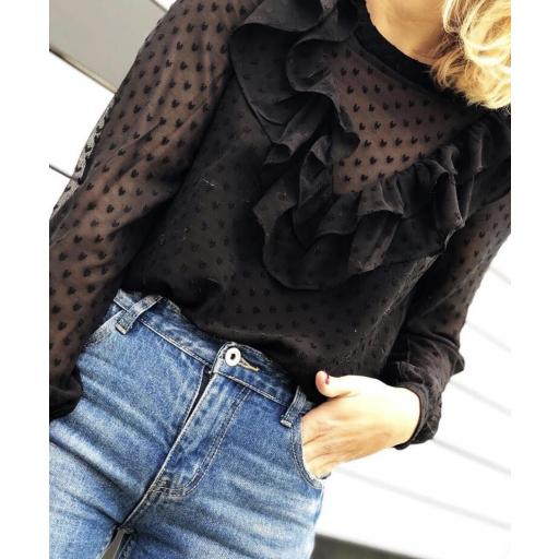 Blusa Plumetti Corazones y Volantes (Ref. 1047)