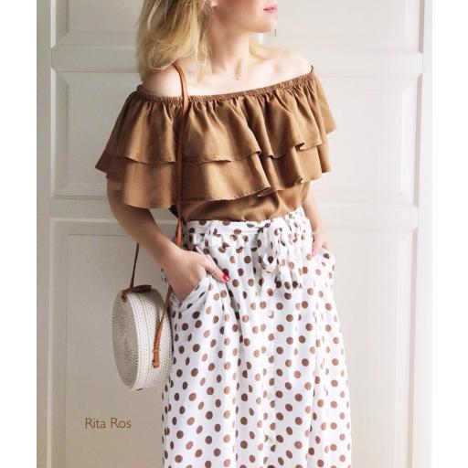 Bolso Redondo Rattán Blanco (Ref. 1402)