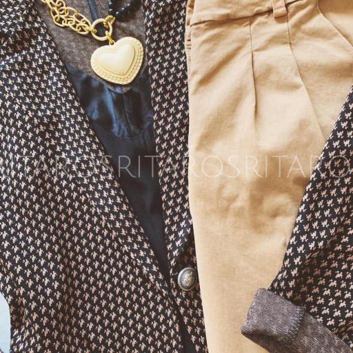 Collar Gold Heart & Black (Ref. 2902)