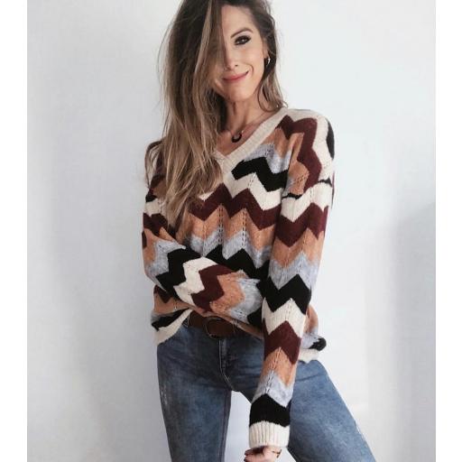 Jersey Geométrico Burgundy (Ref.1906)