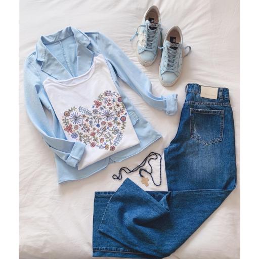 Camiseta Heart & Flowers (Ref.3252) [1]