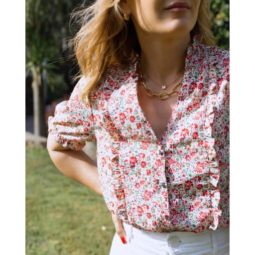 Blusa Flowers in Red (Ref.5541)