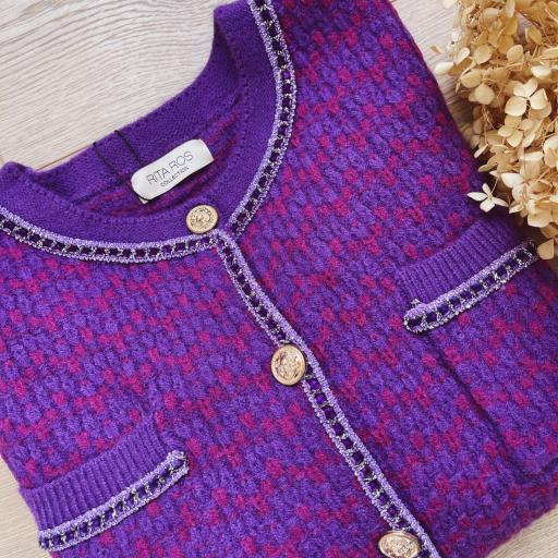Chaqueta Tweed Violeta (Ref.6454) [3]