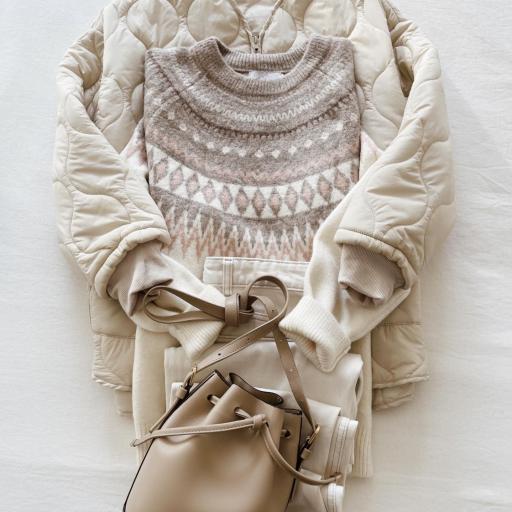 Jersey Taupe & Pink (Ref.5889)