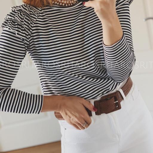 Camiseta Rayas & Volantes (Ref.3195) [1]