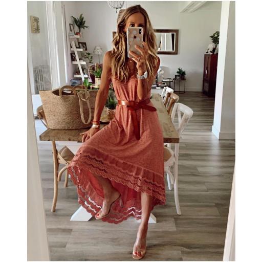 Vestido Tirantes Blonda (Ref.2213)