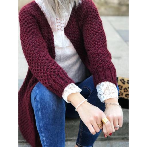 Chaqueta Larga Punto Grueso (Ref. 1082-B)