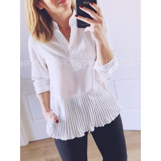 Blusa Gasa Pliegues (Ref. 1849)