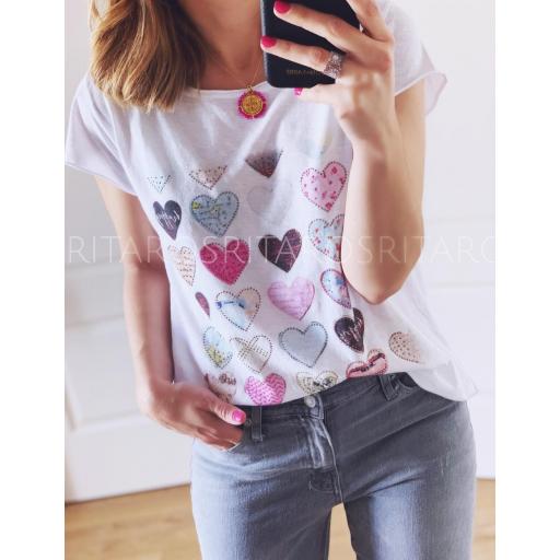 Camiseta Mini Hearts (Ref. 2019)