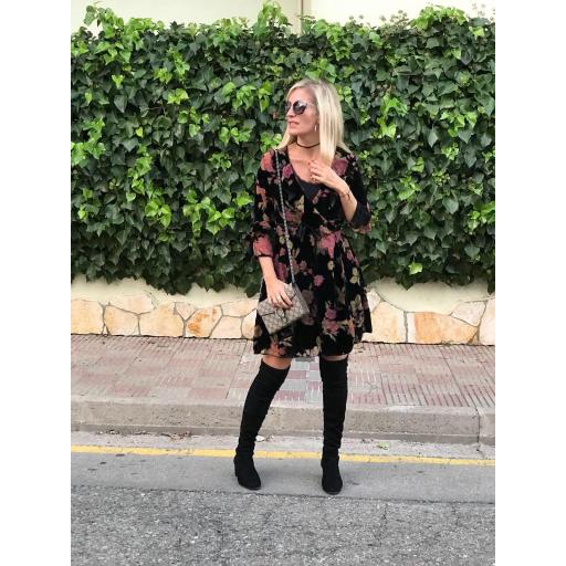 Vestido Negro Terciopelo (Ref. 1055) [1]