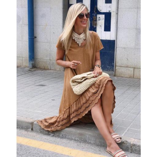 Vestido Manga corta Blonda (Ref.2254) [2]