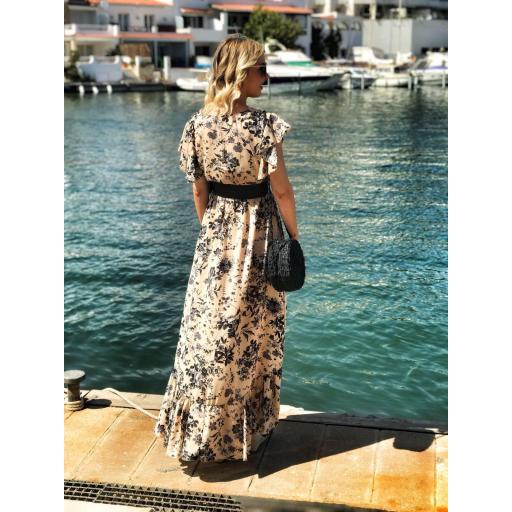 Vestido largo Flowers Black (Ref. 1435) [1]