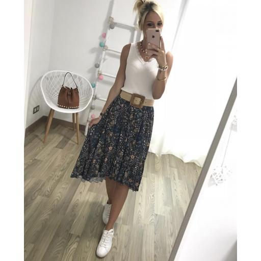 Falda Asimétrica Flores (Ref. 1654) [3]