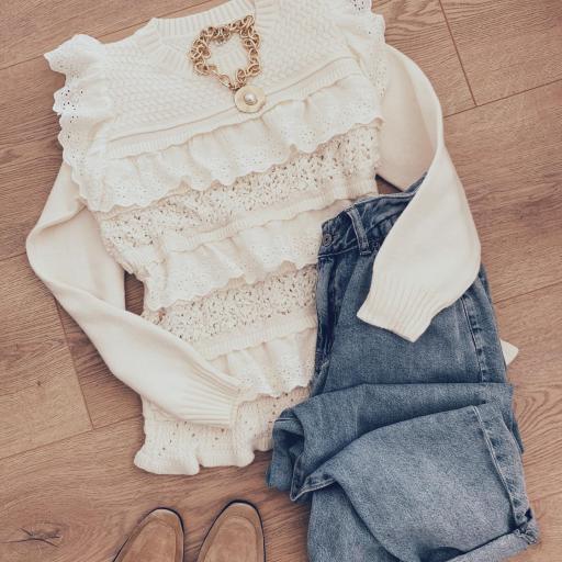 Jersey Embrodery Cream (Ref.4190) [2]