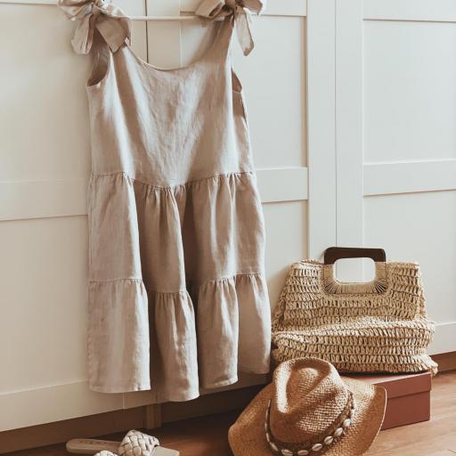 Vestido Linen Lazos (Ref.4087) [1]