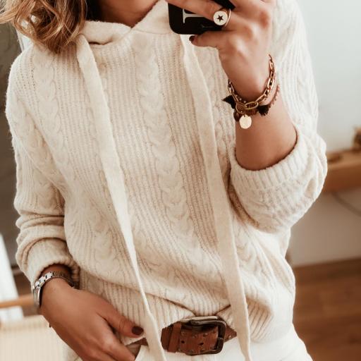 Jersey Capucha Trenzas (Ref.4339)