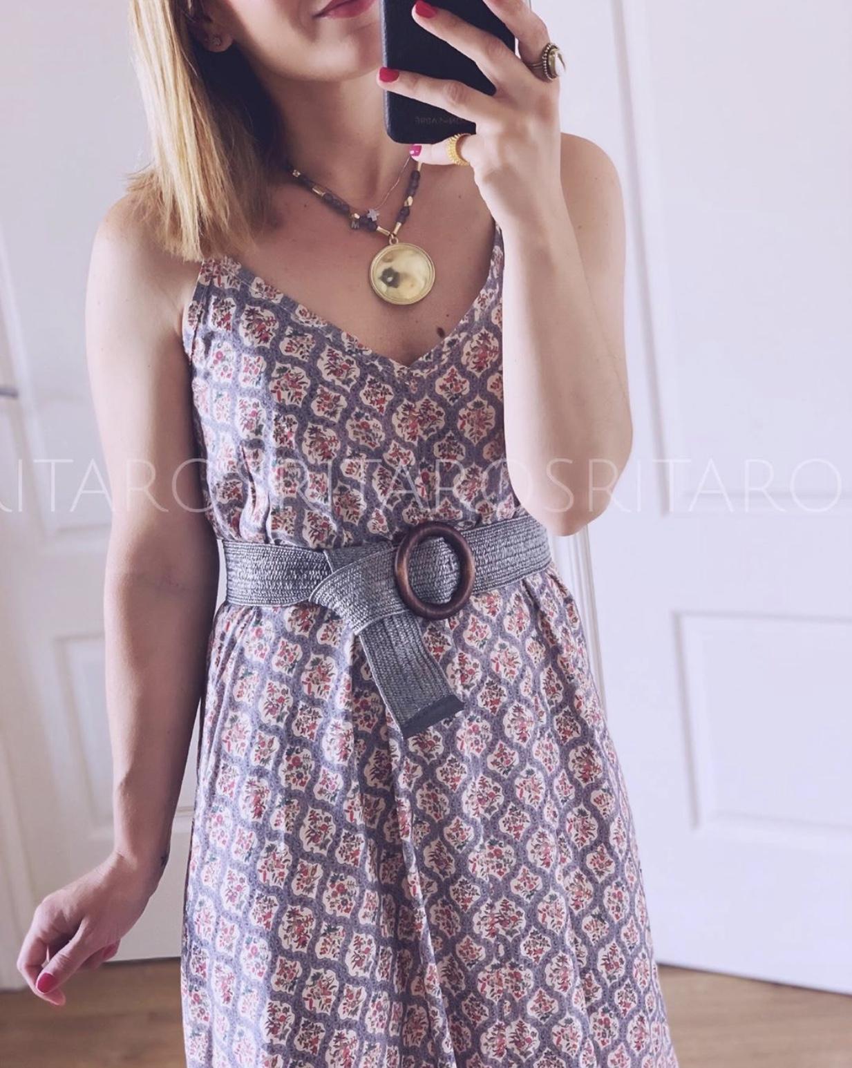 Vestido Grey&Flowers (Ref. 2197)