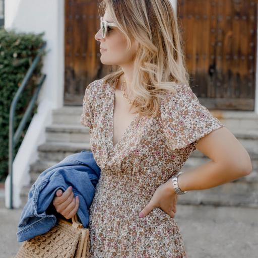 Vestido Flowers & Brown (Ref. 4211)