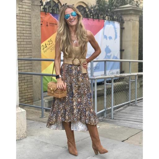 Falda Asimétrica Flores (Ref. 1654) [2]