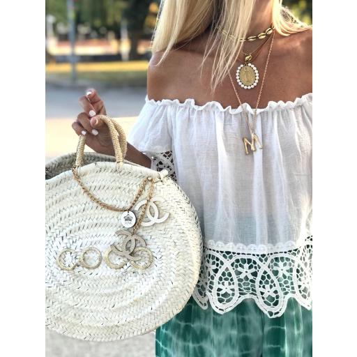 Blusa Hombros descubiertos Guipur (Ref. 1603)