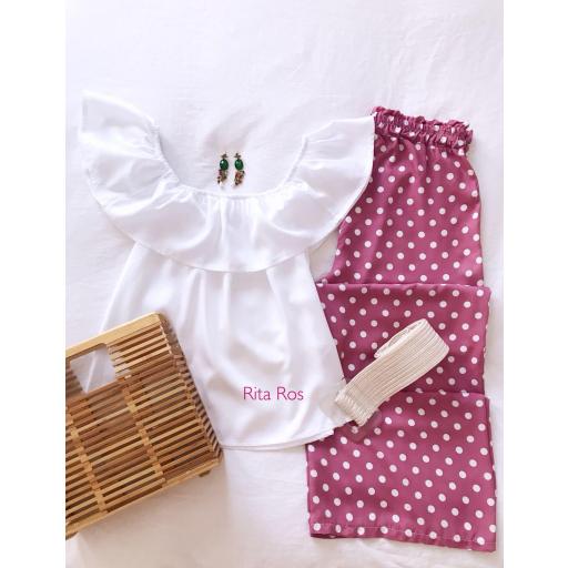 Pantalón lunares Frambuesa (Ref. 1452) [2]