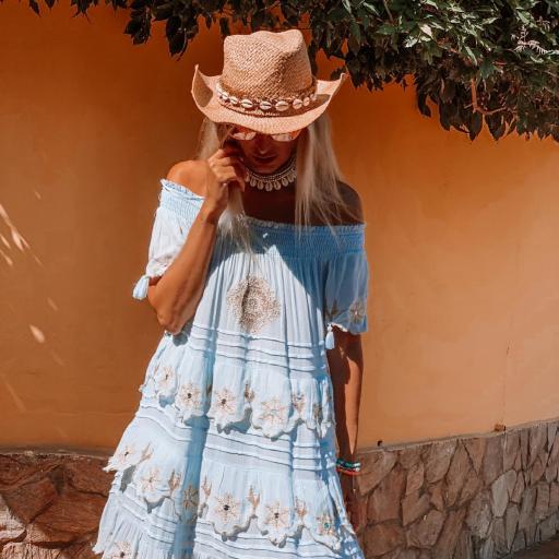 Vestido Embrodery Blue (Ref.4124)