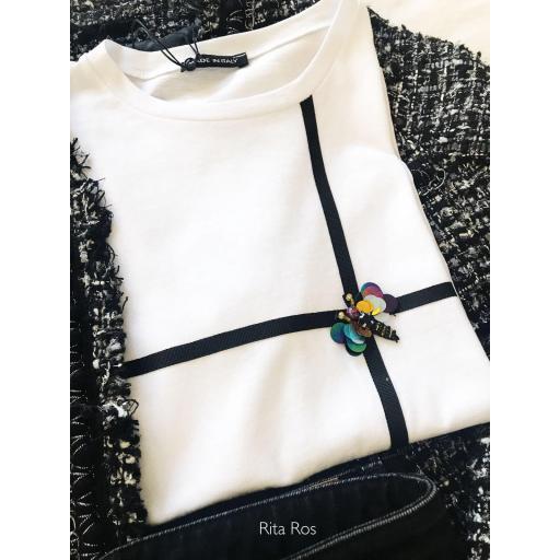 Camiseta Manga Corta Abeja Pedrería (Ref. 1101) [2]