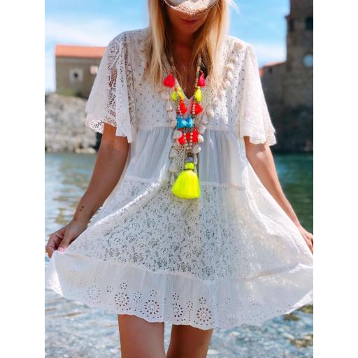 Vestido Blusón Ecrú (Ref. 2204)