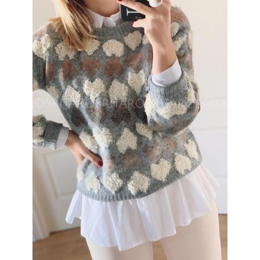 Jersey Grey Hearts (Ref. 3041)