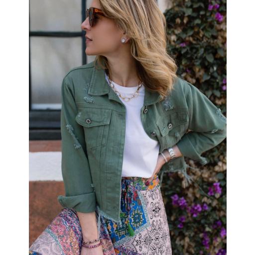 Chaqueta Vaquera Desflecada (Ref.5433) [0]