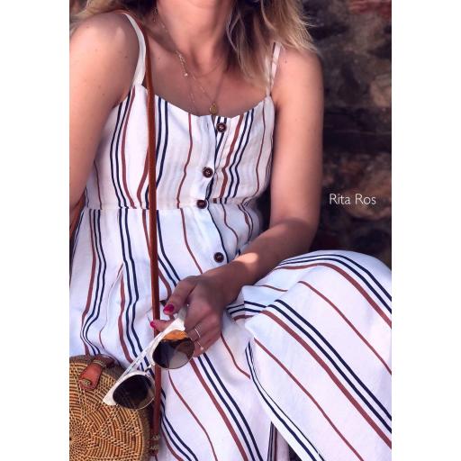 Vestido Midi Rayas (Ref. 1457)