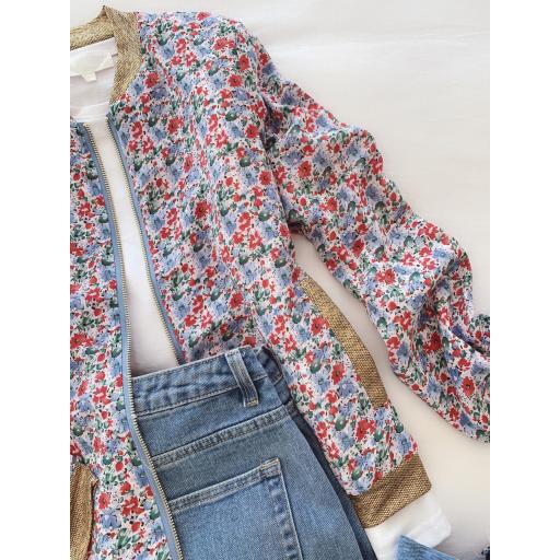 Bomber Flowers in Blue (Ref.5436) [1]