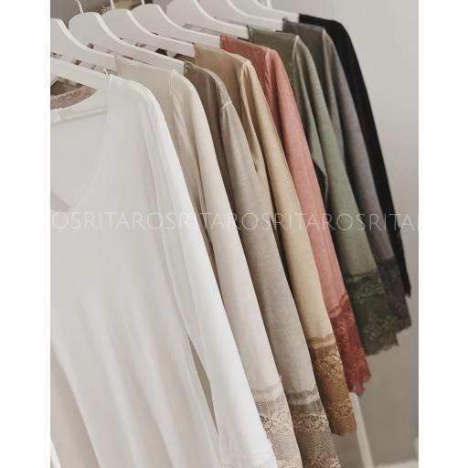 Camiseta Manga Encaje (Ref. 3071) [1]